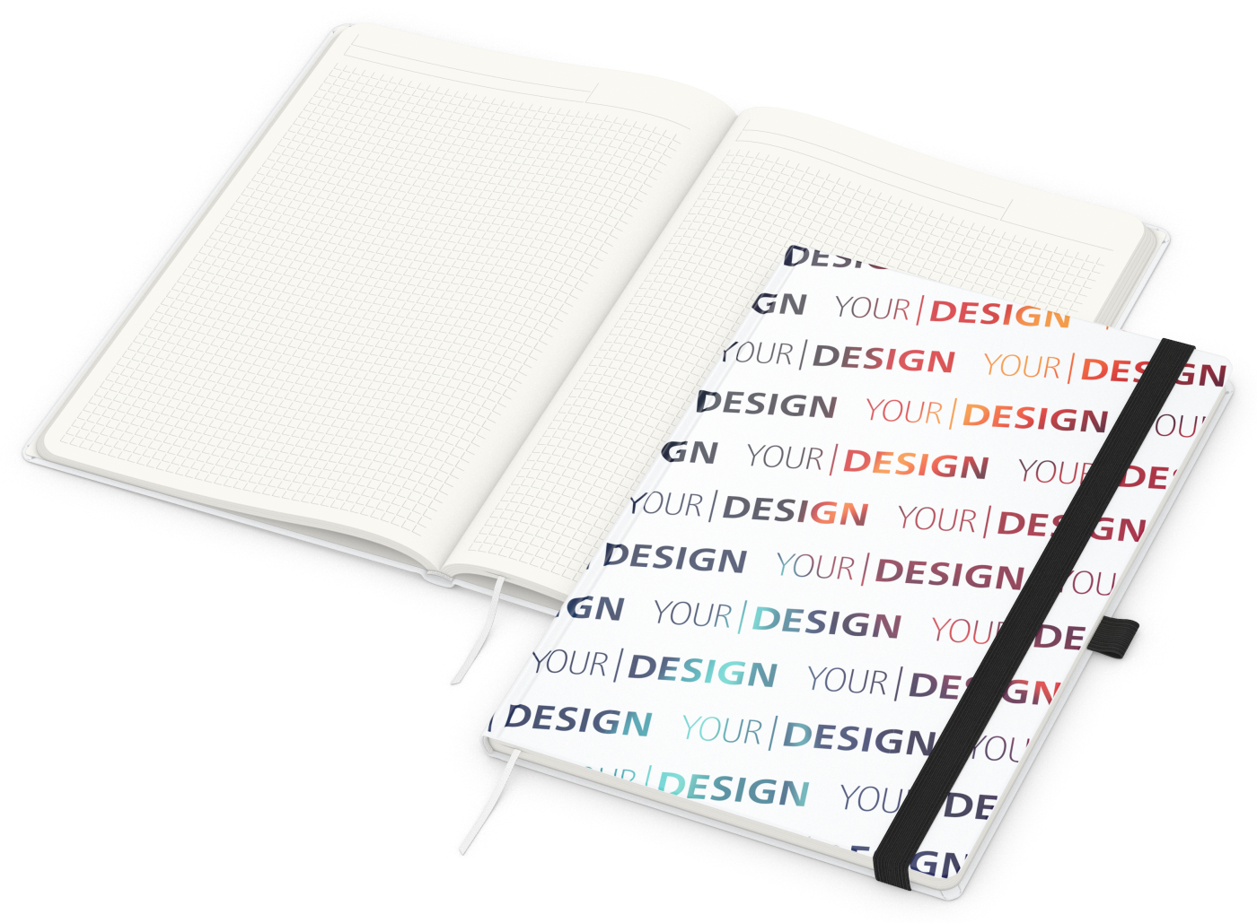 Notizbuch Match-Book, A4, Cover-Star Recycling-Matt, schwarz