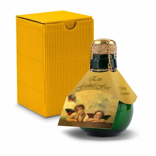 Origineller Sekt Raffael - Karton Gelb, 125 ml 2K1358g1