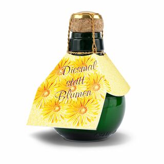 Kleinste Sektflasche der Welt Diesmal statt Blumen, 125 ml 2K1540a