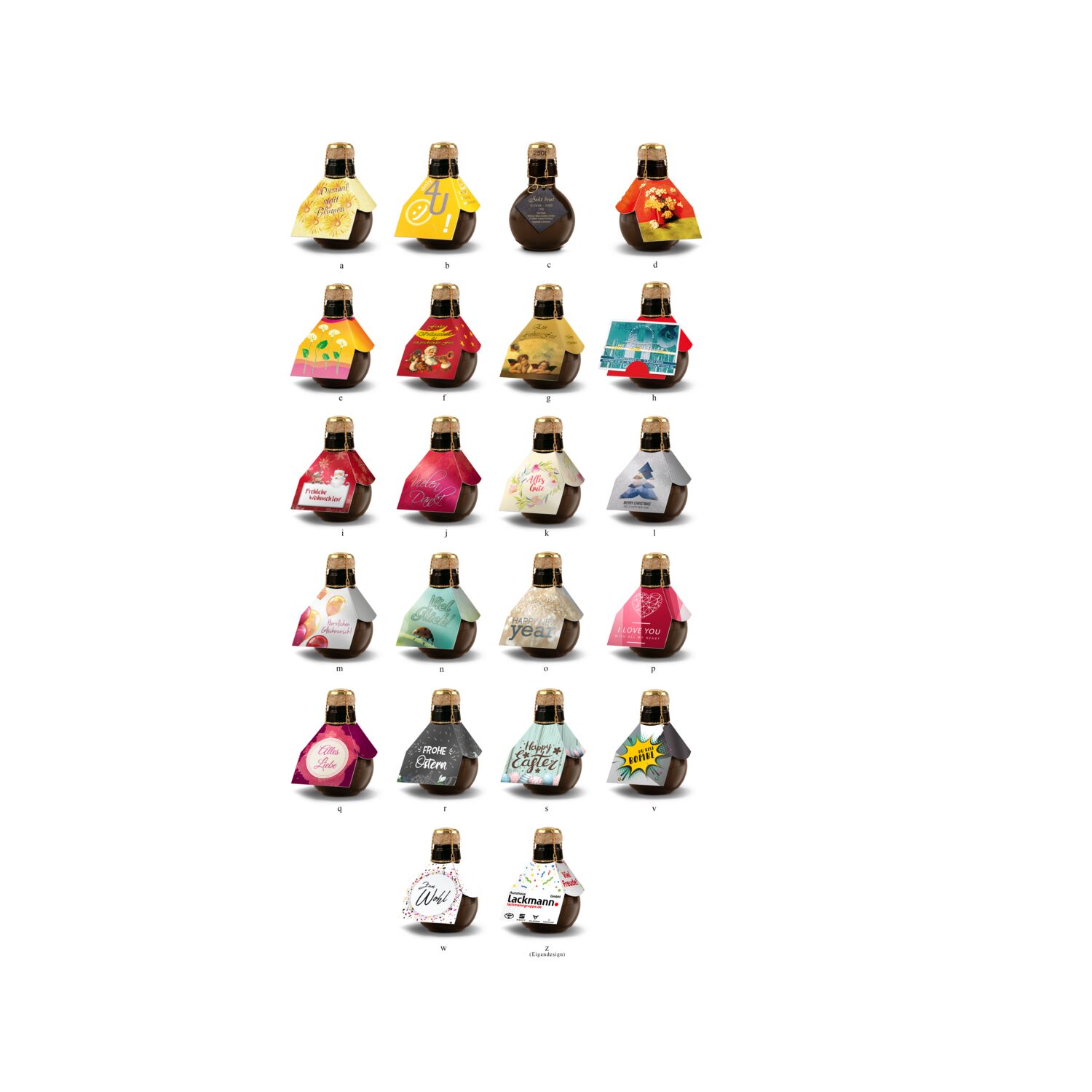 Kleinste Sektflasche der Welt Happy Easter, 125 ml 2K1540s