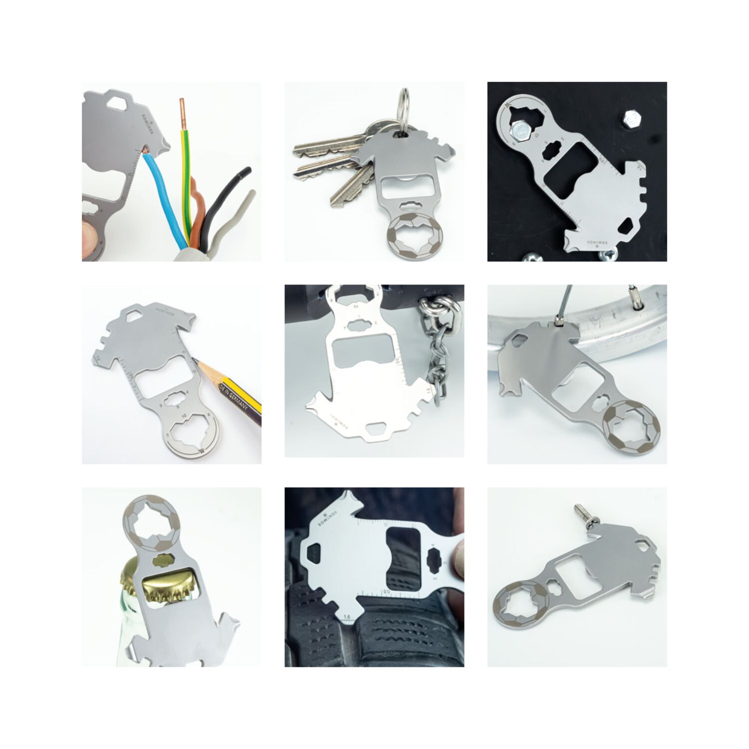 ROMINOX® Key Tool Football (18 Funktionen) Danke 2K2103h