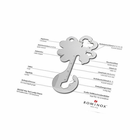 ROMINOX® Key Tool Lucky Charm (19 Funktionen) Große Helden 2K2106m