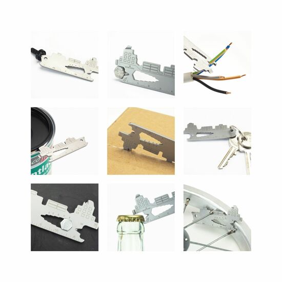 ROMINOX® Key Tool Cargo Ship (19 Funktionen) Viel Glück 2K2109f