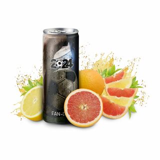 Iso Sport Drink zur Fußball EM, light - Grapefruit-Zitrone - Fullbody-Etikett, 250 ml 2P010Hf