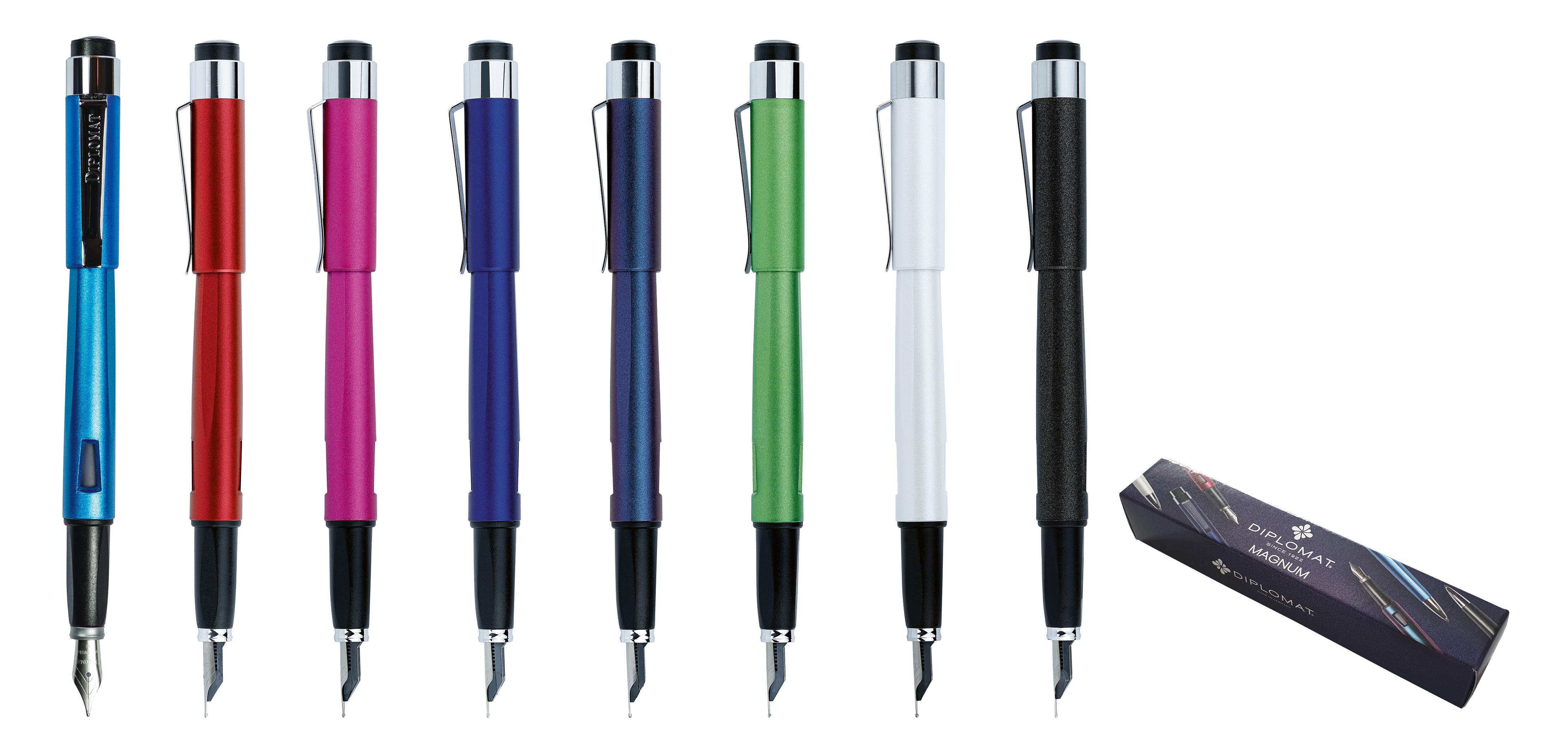 DIPLOMAT MAGNUM Glanzchrom Füllfederhalter