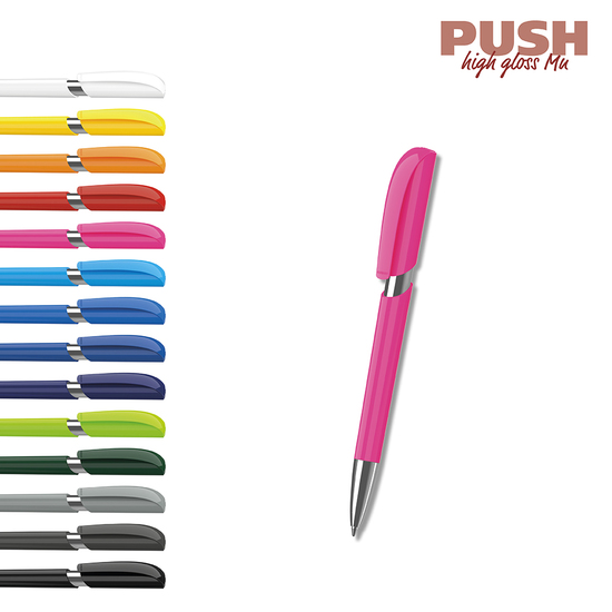 Klio-Eterna - Push high gloss Mn - Druckkugelschreiber