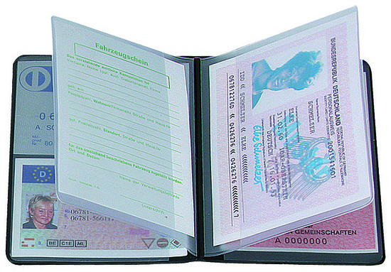 CreativDesign® Ausweistasche "4-fach" Normalfolie