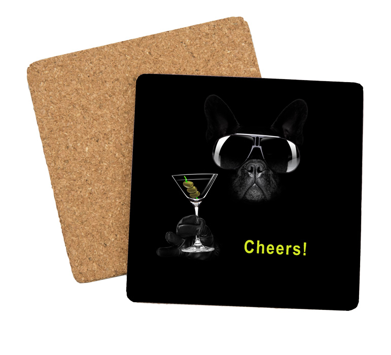 Laminierte Korkuntersetzer