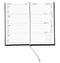 Taschenkalender "Klassik" im Format 8,7 x 15,3 cm, deutsches Kalendarium Grau/Blau mit Leseband, 128 Seiten Fadenheftung, Einband Balacron dunkelblau