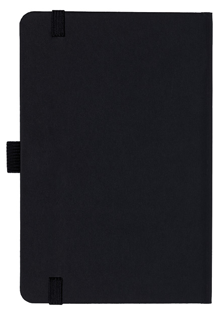 Notizbuch Style Small im Format 9x14cm, Inhalt liniert, Einband Fancy in der Farbe Black