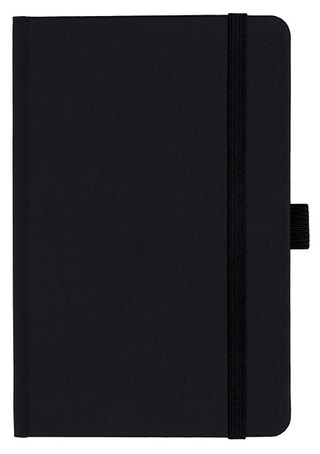 Notizbuch Style Small im Format 9x14cm, Inhalt liniert, Einband Fancy in der Farbe Black