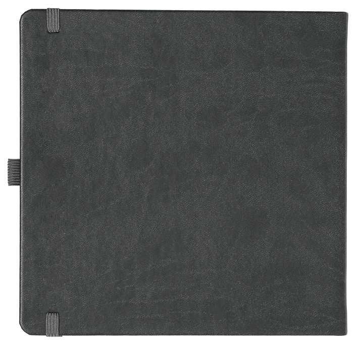 Notizbuch Style Square im Format 17,5x17,5cm, Inhalt liniert, Einband Slinky in der Farbe Dark Grey