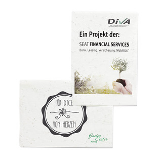 Samenpapier DIN A5 - Kräutermischung, Druck 4/4-c