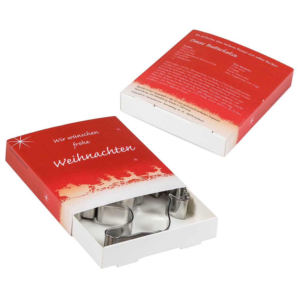 Backförmchen Premium-Box - Xmas - Herz + Engel