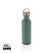 Moderne Stainless-Steel Flasche mit Bambusdeckel