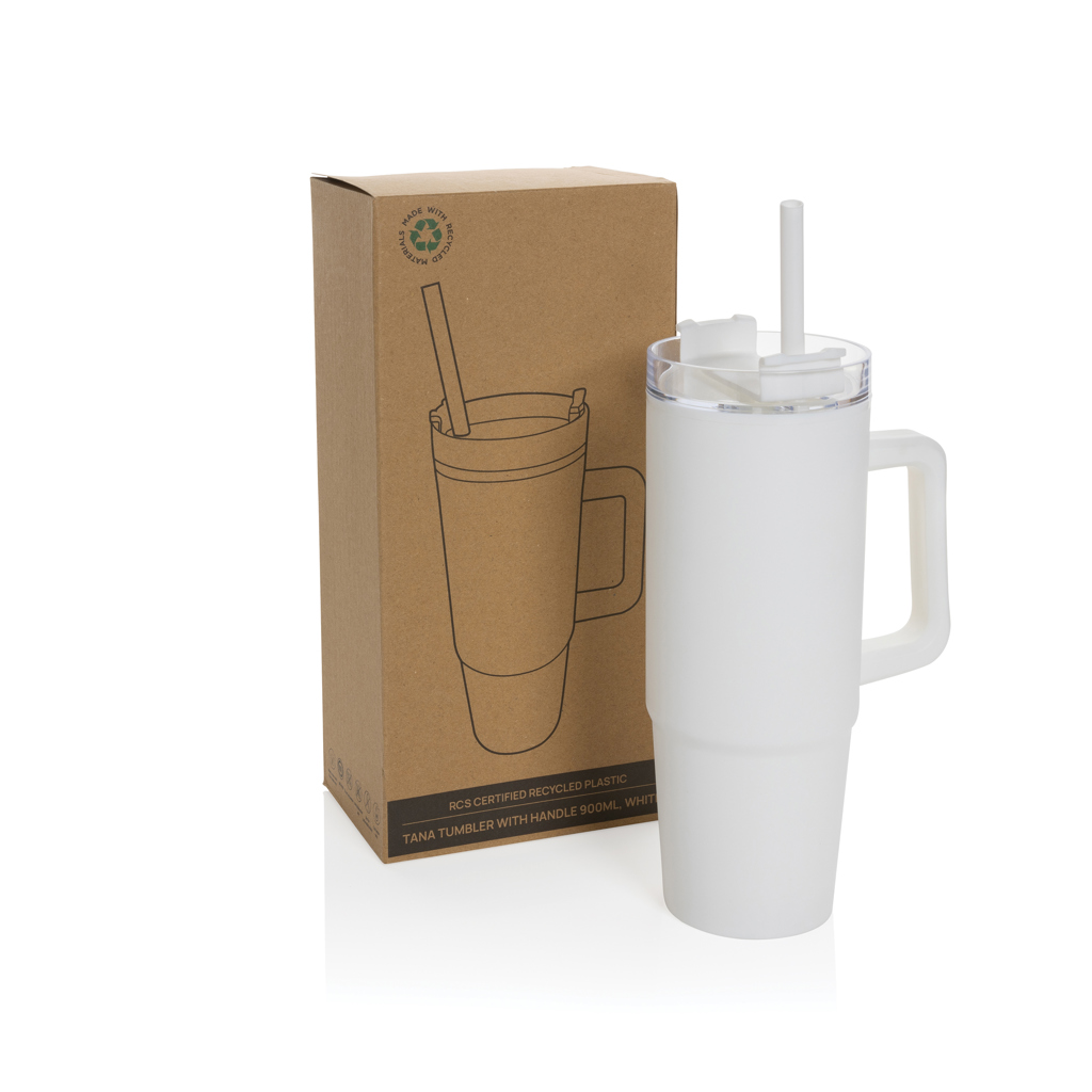 Tana Becher aus RCS recyceltem Kunststoff mit Griff 750ml