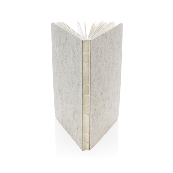 Phrase GRS-zertifiziertes A5-Notizbuch aus recyceltem Filz