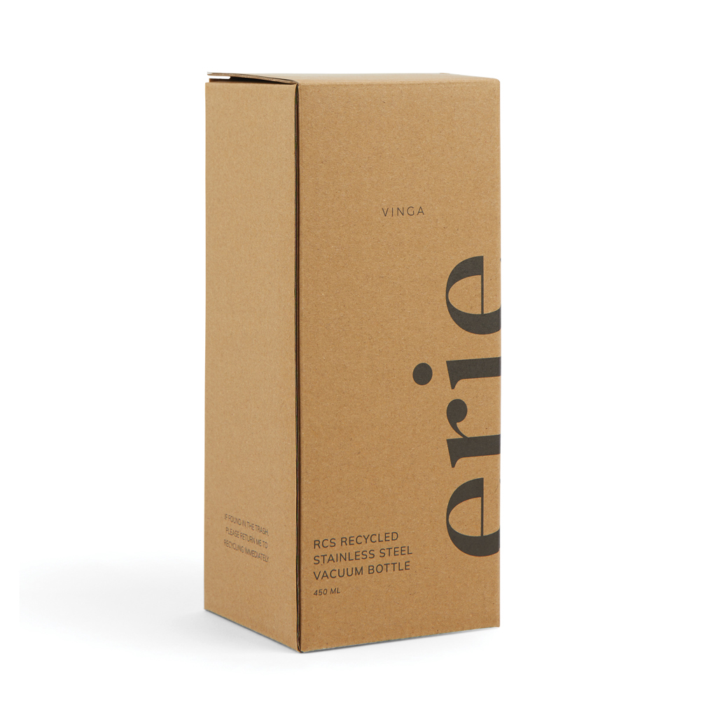 VINGA Erie 450ml Vakuumflasche aus RCS recyceltem Stahl