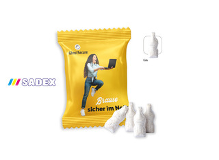 SADEX Brause Fläschchen Werbetüte, Inhalt: SADEX Brause Fläschchen Cola