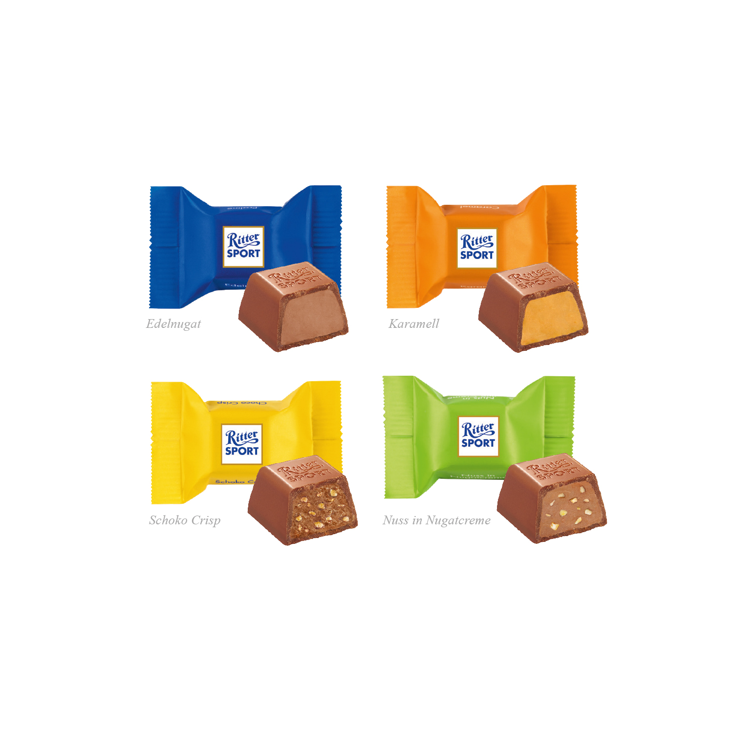 Adventskalender mit Ritter SPORT Schokowürfel
