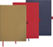 Notizbuch Office Flex A5, rot/beige, flexibler Einband