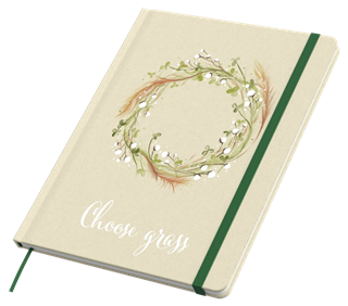 MINDNOTES A5 Business Book Print Gras
