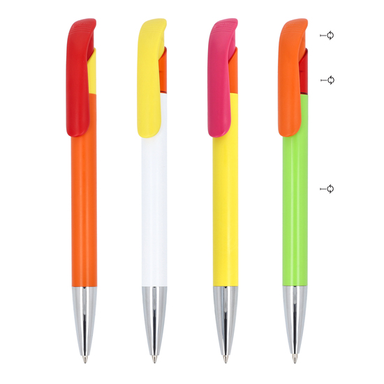 Kugelschreiber Atlas mit Metallspitze combi