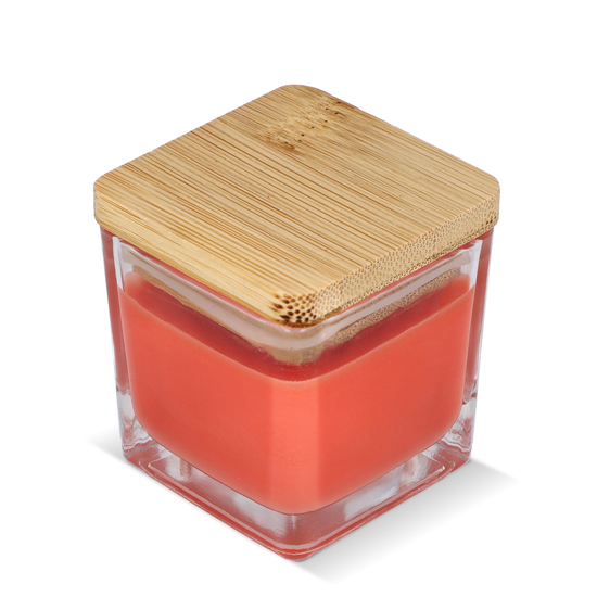 Chakra Kerze auf pflanzlicher Basis im Glasgefäß