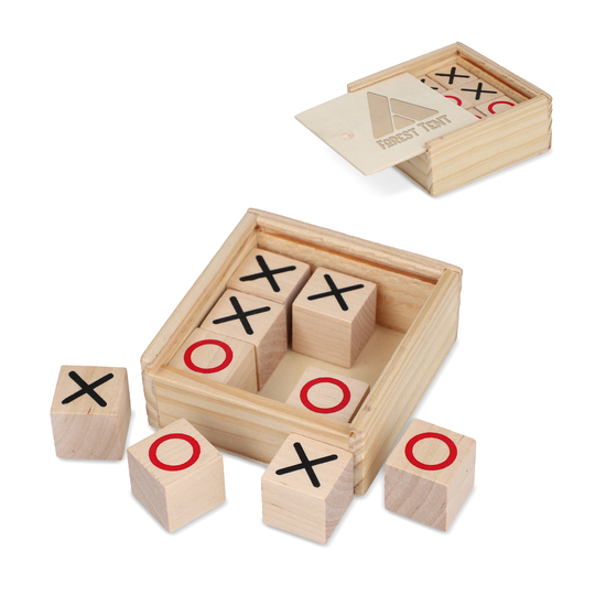 Tic Tac Toe Set in Holzkiste