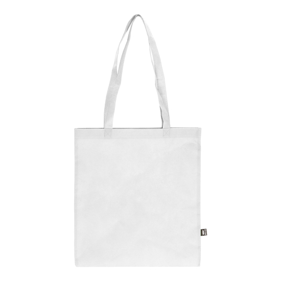 R-PET Tragetasche aus Non Woven mit langen Griffen 38 x 42cm 75g/m²