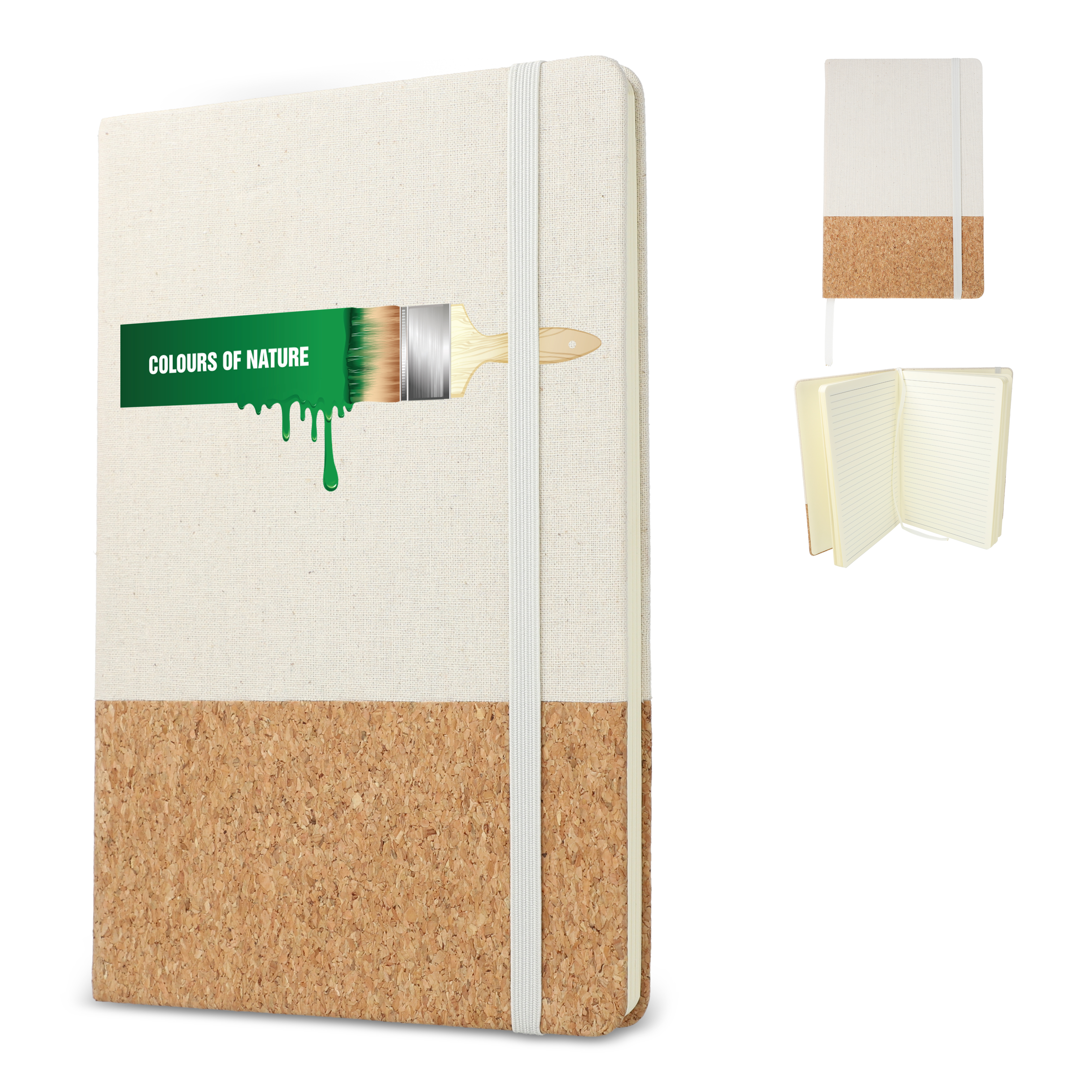 Notizbuch Baumwolle & Kork A5