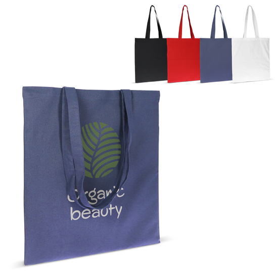 Tasche Bio-Baumwolle Farbe lang 140g/m² 38x42 cm
