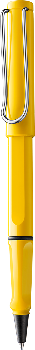 Tintenroller LAMY safari yellow M-blau
