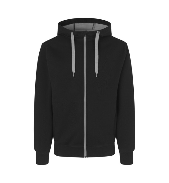 Sweat-Cardigan | eingefasst