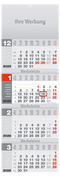 4-Monatskalender Design-quattro rot