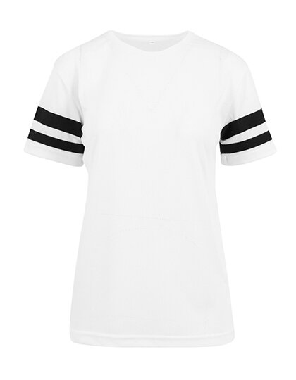 Ladies` Mesh Stripe Tee