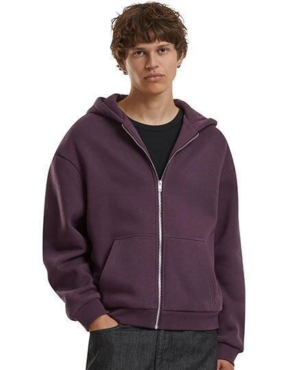 BY285 Build Your Brand Fluffy Zip Hoody
