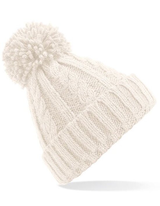 Cable Knit Melange Beanie