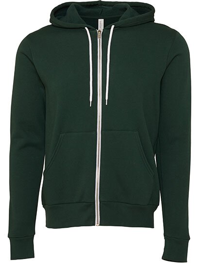 Unisex Zip-Up Poly-Cotton Fleece Hoodie