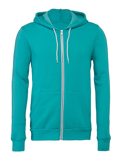 Unisex Zip-Up Poly-Cotton Fleece Hoodie