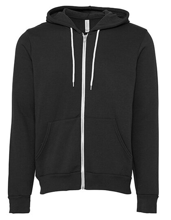 Unisex Zip-Up Poly-Cotton Fleece Hoodie