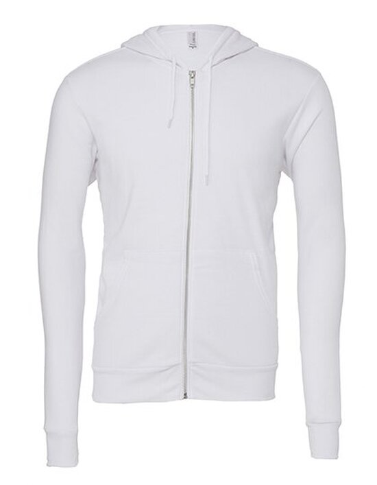 Unisex Zip-Up Poly-Cotton Fleece Hoodie