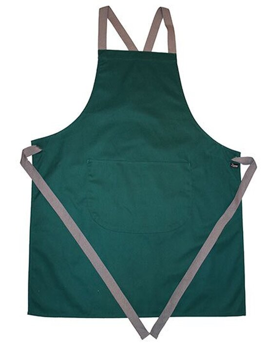 Apron with Grey Ties Crossover