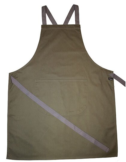 Apron with Grey Ties Crossover