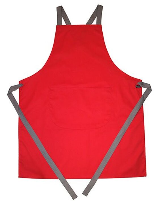 Apron with Grey Ties Crossover
