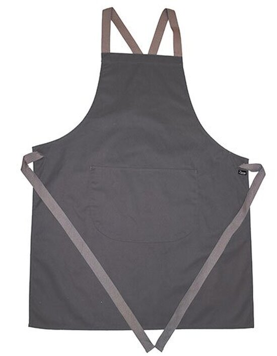 Apron with Grey Ties Crossover
