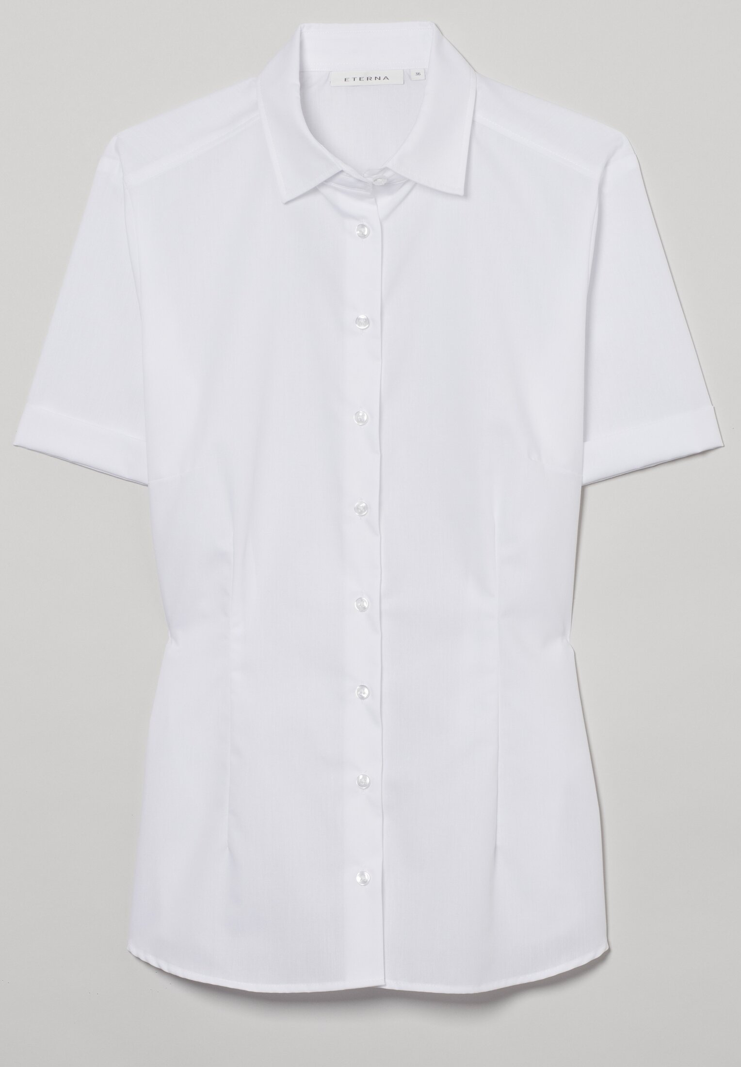 Eterna Bluse Popeline - Tailliert - Ohne Brusttasche