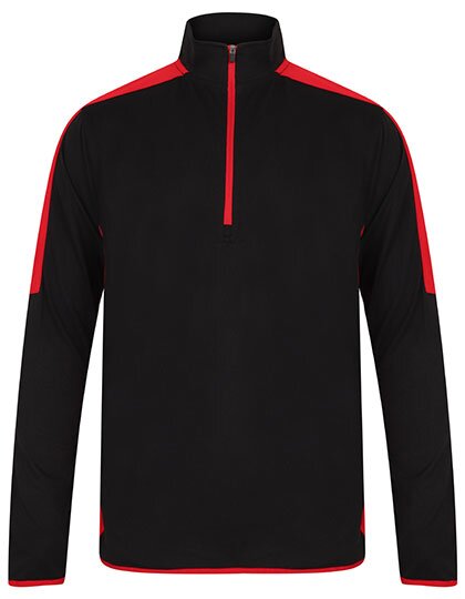 Adults` 1/4 Zip Midlayer with Contrast Panelling
