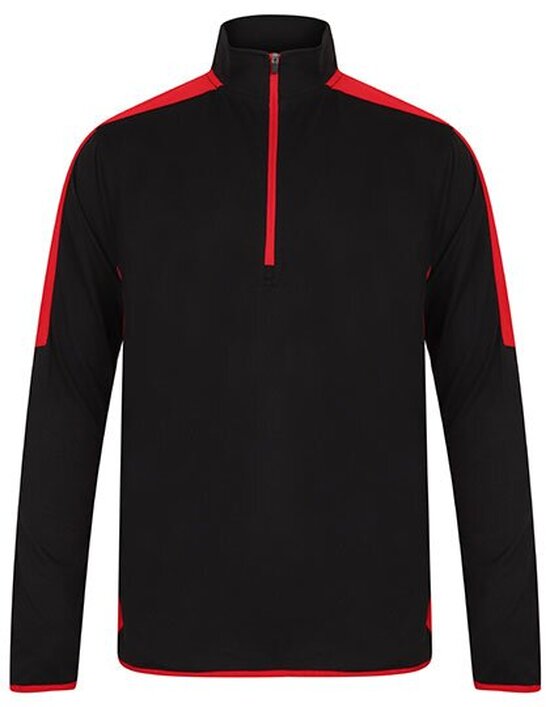 Adults` 1/4 Zip Midlayer with Contrast Panelling