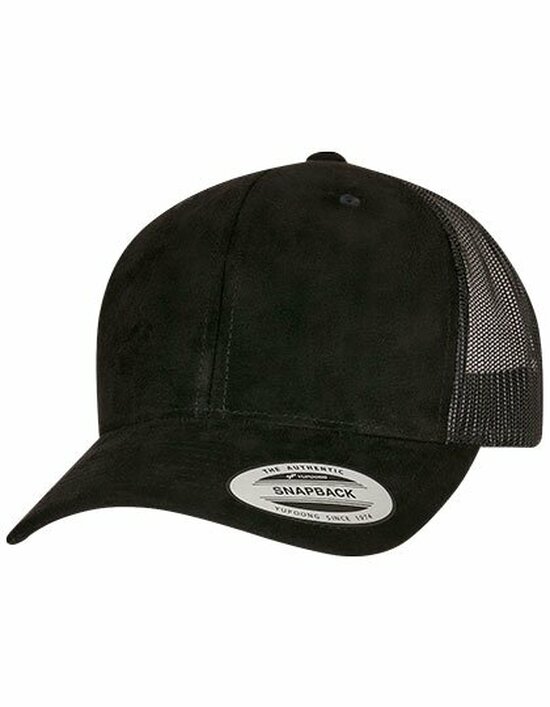 FX6606SU Suede Leather Trucker Cap